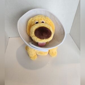 Disney Parks Pixar UP! Doug Plush Dog With Collar & Removable Cone "Cone of Sham